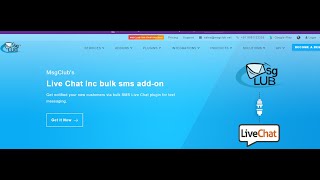 How to send sms and add contact of livechat integrate with msgclub?