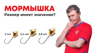 На что влияет РАЗМЕР МОРМЫШКИ? Какая мормышка более УЛОВИСТАЯ, МАЛЕНЬКАЯ ИЛИ БОЛЬШАЯ?