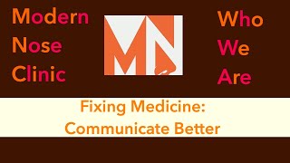 Fixing Medicine: We COMMUNICATE BETTER