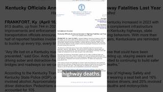 Kentucky Highway Deaths Reach 7-Year High #personalinjury #kentucky