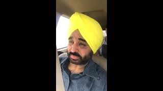 Bhagwant Maan live video with army man son