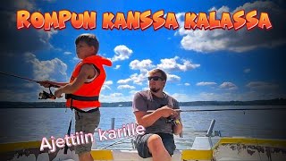 ROMPUN KANSSA KALASSA/ AJETTIIN KARILLE