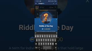 10 October Riddle Of The Day X Empire 10 October| X Empire Riddle Of The Day | Riddle Of The Day