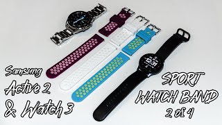 Samsung Galaxy Watch Active 2 & Watch 3 Sport Watch Band (2 of 4)