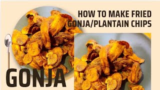 Yiga Okufumba Gonja - How To make Fried Gonja Chips - Plantain Crisps (Ugandan Snacks)