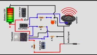 Audio Amplifier TDA2003 Diagram #pbexperiment