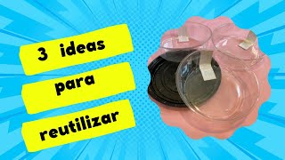 3 IDEAS PARA REUTILIZAR CHAROLAS DE PASTEL