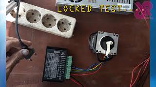 unboxing & test stepper motor nema 23 and microstep driver TB 6600