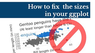 How to fix the sizes in your ggplots