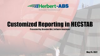 Customized Reporting in HECSTAB - Webinar (05/25/22)