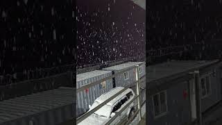 snow ❄️🌨️ falling in dasu Pakistan #pakistan #dasu #shortvideo #viral