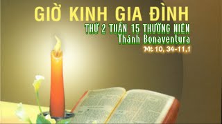 THỨ 2 TUẦN 15 TN 15/07/2024