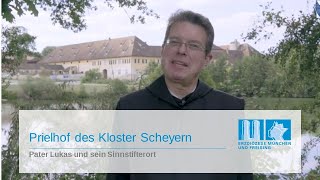 Prielhof des Kloster Scheyern - Pater Lukas und sein Sinnstifterort