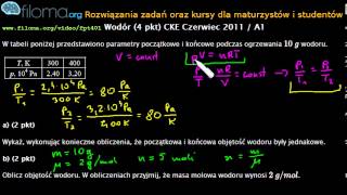 Zadania z fizyki - fpt401 - Wodór (4 pkt) CKE Czerwiec 2011 / A1