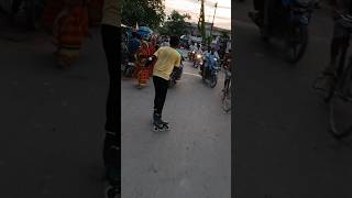 😈💯😱 Skating🤫#youtubeshorts#viral#indian#video#publicreaction#shortsvideo#sahebganj#road#