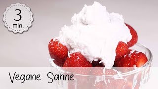 Vegane Sahne selber machen - Sahne Vegan aufschlagbar - Rezept für vegane Sahne! | Vegane Rezepte