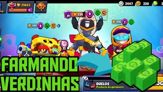 FARMANDO VERDINHAS 🤑NO BRAWL STARS