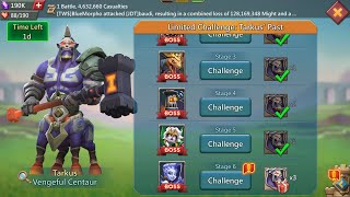 Lords Mobile limited challenge: Tarkus past stage 6 Auto | Vengeful Centaur Stage 6 |Tarkus Stage 6|