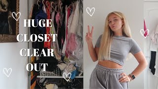 SPEND A DAY WITH ME! huge closet clear out, gym