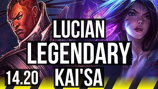 LUCIAN & Milio vs KAI'SA & Nami (ADC) | Legendary | EUW Grandmaster | 14.20