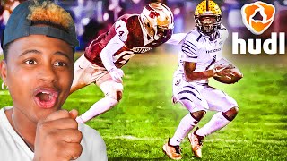 REACTING TO MY WR FOOTBALL HIGHLIGHTS! (ANKLE TAKER)