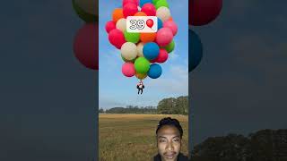 Lihat orang ini terbang menggunakan ballon #balloon #genderreveal #funny #hotairballoon #viralvideo