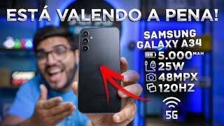 BAIXOU MAIS! Galaxy A34 é o mais completo e diferenciado para COMPRAR (nada igual)