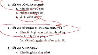 Các vấn đề thường gặp khi sử dụng Sketchup   Vray và cách xử lý