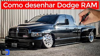 DODGE RAM REBAIXADA como desenhar (Aula passo a passo com dicas para iniciantes)