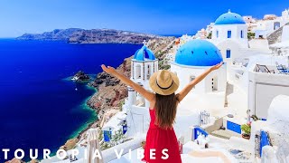 Santorini,  beautiful  😍 Greece 🇬🇷 in 8K ULTRA HD 60FPS Video by Drone