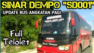 SINAR DEMPO "SD001" BUS ANGKATAN PAGI DARI PENDOPO EXECUTIVE CLASS ‼️ SEWA LUMAYAN ‼️ FULL TELOLET