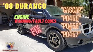 2008 Dodge Durango-5.7 Hemi - "GasCap", P0455, P0456, P0457" WARNING and Engine Codes #diy #fixed