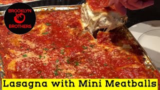 Grandma’s Lasagna with Mini Meatballs Recipe