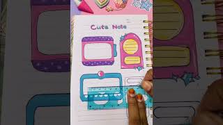 Cute Note-4 #backtoschool #titlepage #design #art #bulletjournalling #drawing #bulletjournal