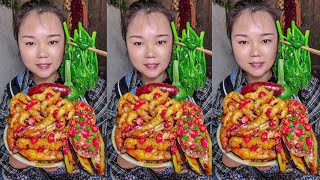 Let's Eat Show, Rural Home Cooking Stir-fried Chicken Feet, Oyster Spicy!