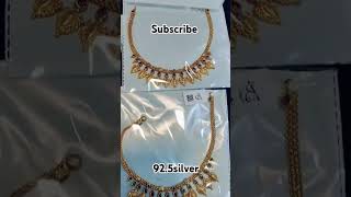 Beautiful 24crts gold plated silver jewellery collection 🔥👌#viral #randomjewcollections #ytshorts