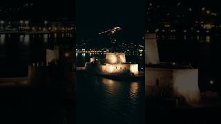 Beautiful #Bourtzi #castle at night #nafplio #greece #djimini2 #shorts