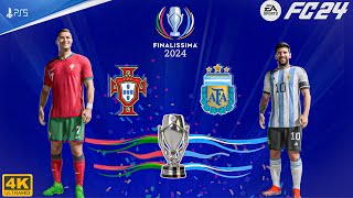 FC 24 - Argentina Vs Portugal - Finalissima 2024 | Ft. Messi ,Ronaldo | PS5™ [4K60]