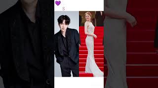 Top 3 💜ᗷTS⟭⟬💜 boy and beautiful😍 hollywood actress in the world🔥🔥#shorts #trending #btsshorts #bts 💜