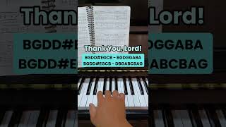 Thank you Lord - Piano Tutorial