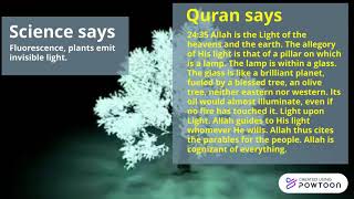 Fluorescence In Quran.