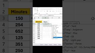 ✅ convert minutes to hours in excel #shorts #excel ✅