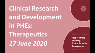 FPM Webinar: Clinical Research and Development in Public Health Emergencies: Therapeutics