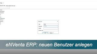 eNVenta ERP ✅ Benutzer anlegen