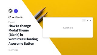 How to change Modal Template Blank in WordPress Floating Awesome Button