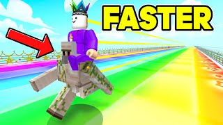 NOOB To FASTEST In Roblox GNOME RACE SIMULATOR!