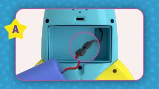 Pinkfong Baby Shark Children's Vacuum (VC101B) | Installing the Battery