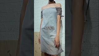 BEFORE/AFTER || Men's Pants Jeans Into Dress || AngelSew #diy #sewing #upcycling