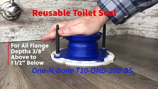 Easy Toilet Repair One-N-Done Toilet Seal and Toilet Bolt Caps #onendonetoiletrepair