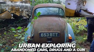 ABANDONED CARS, DRUGS AND A GUN! ALL FOUND IN AN ABANDONED HOUSE!